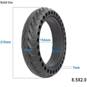 Полна гума за тротинет 8.5х2.0 (50/75-6.1) 8x1/2х2