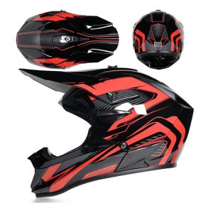 Fullface DOT Red + 100% Goggles